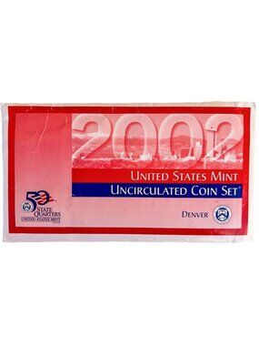 2002 Uncirculated Coin Set - US Mint in Original Government Packaging